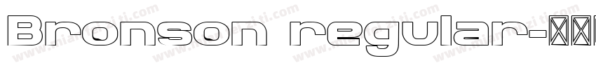 Bronson regular字体转换